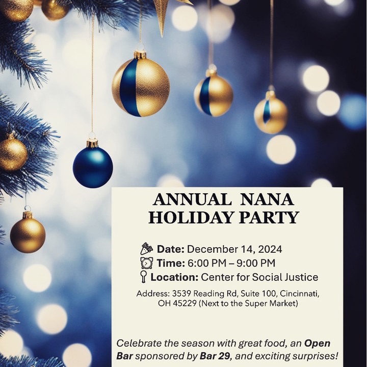 Add the Annual NANA Holiday Party to your calendar now. It's a don't miss event to celebrate the season with your neighbors with delicious food, an Open Bar sponsored by Bar 29 and more. See you there!