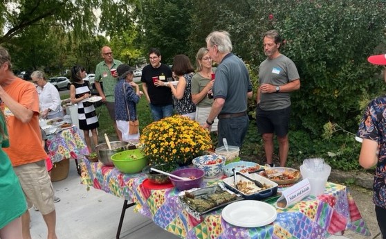 Neighbors gather for the annual Rose Hill Block Party