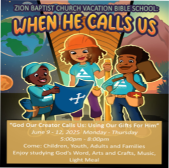 Zion Baptist Church Vacation Bible School