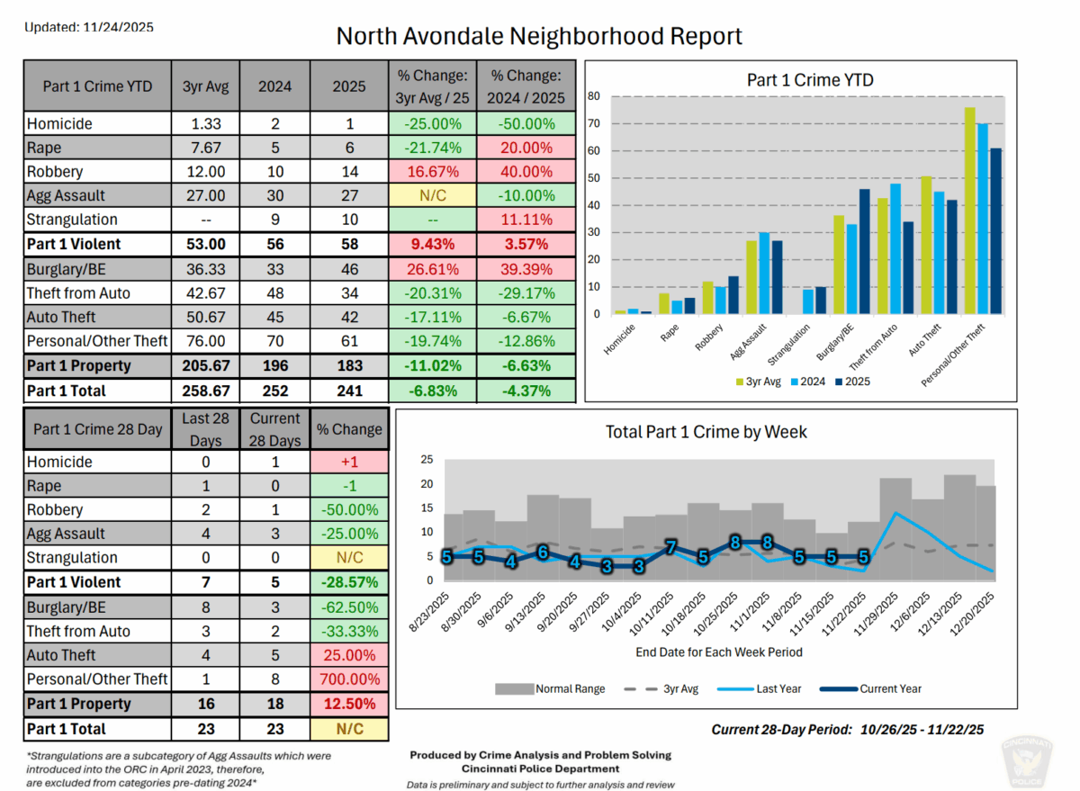 North Avondale Neighborhood Report