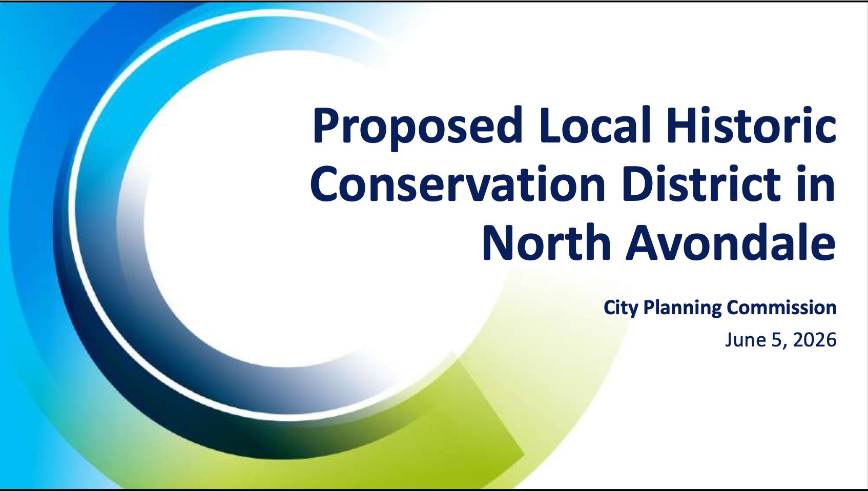Department of City Planning CPC Presentation
